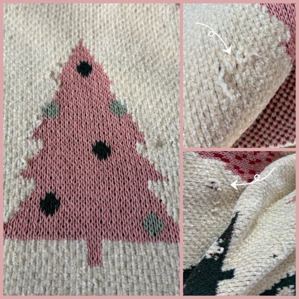 Large Festive Knit Blanket
